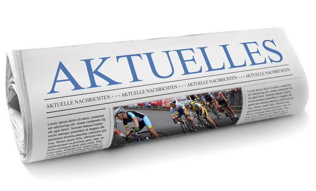 Eine Tageszeitung mit dem Titel Aktuell