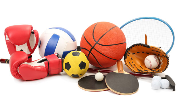 Boxhandschuhe, Bälle, Schläger